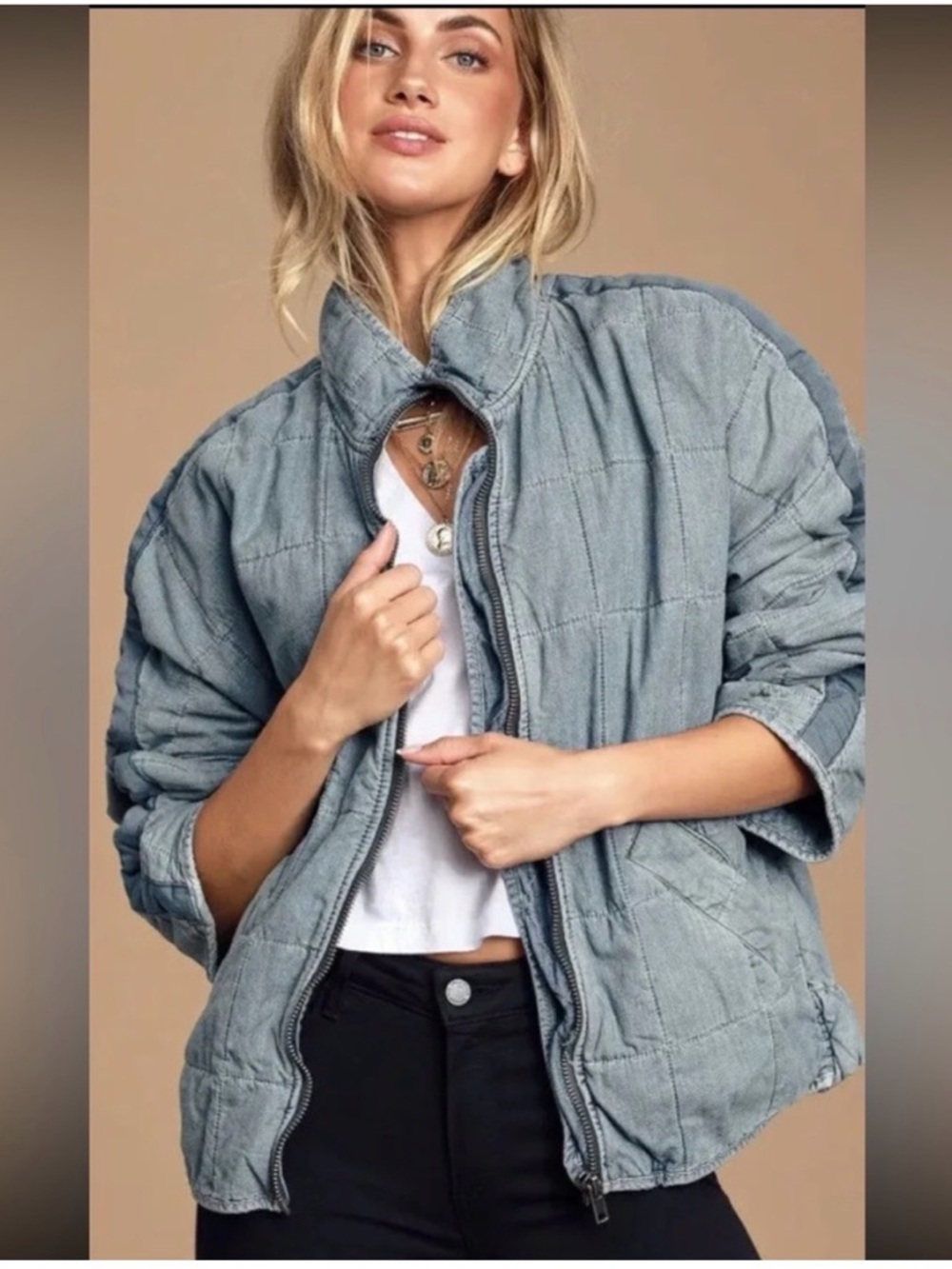 Free People dolman Quilted Puffer Jacket